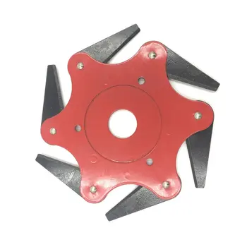 

6 Teeth Brush Cutter Blade Trimmer Metal Blades Trimmer Head Garden Grass Trimmer Head For Lawn Mower Spare Parts