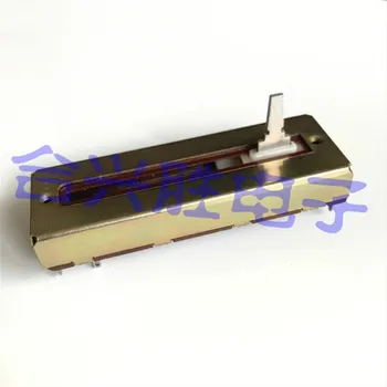 

Slide potentiometer 7.3 cm 10KAX4 straight slide 4 channel A10K stroke 45mm volume attenuator fader shaft length 15MM