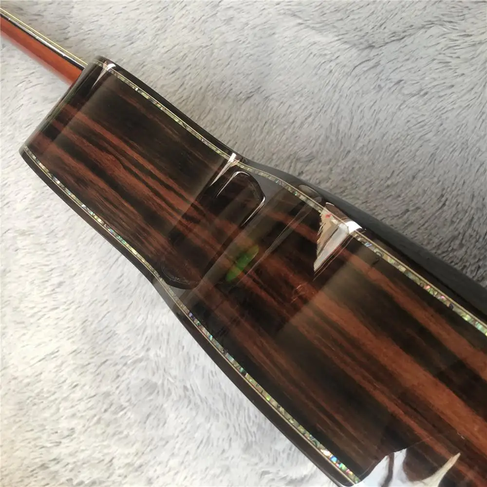 Solid koa top Chaylor PS14 Акустическая гитара, инкрустация абалона гриф из черного дерева, Cocobolo сзади и по бокам акустическая электрогитара