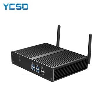 

Fanless Mini PC Intel Celeron 2955U Windows 10 4GB/8GB DDR3L 60GB/120GB SSD 300M WiFi Gigabit LAN HDMI VGA 6*USB Nettop HTPC