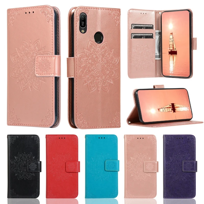 

Wallet Case For Huawei Honor 8A Leather Y6 2019 Plain Magnetic Flip Cover For Huawei Enjoy 9E Phone Bags Card Slot Business Book