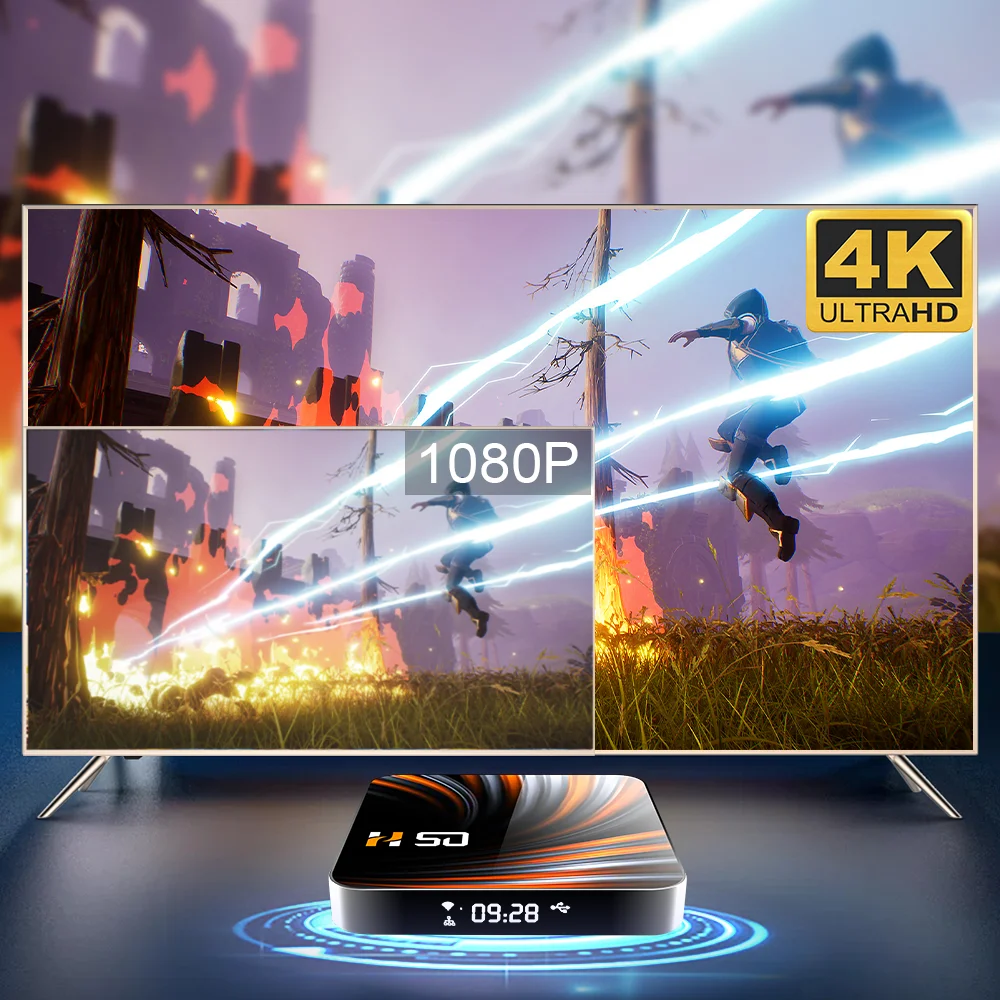 ТВ приставка Andriod 4K Smart TVBox 4 ГБ 32 64 Гб Google Voice Assisgant RK3318 Android 10 BT4.0 2 4G & 5G WIFI
