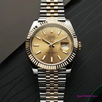

Rolex- Datelog Series Ladies Men's Automatic Mechanical Watch Stainless Steel Waterproof Casual Watch Gift 1649 Orders