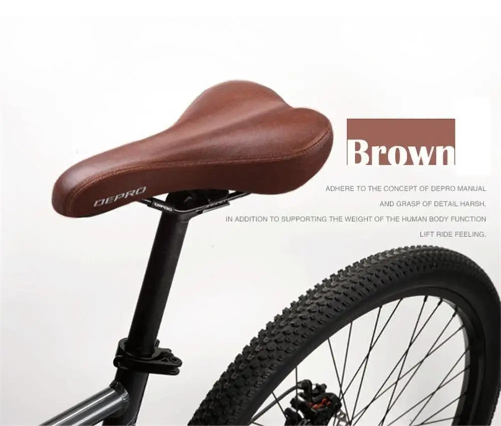Depro Retro Vintage Leather Bicycle 
