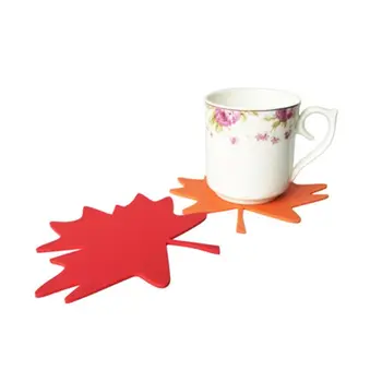 

DIY Coaster Carfts Epoxy Mold UV Resin Crystal Round Maple Leaf Silicone Molds