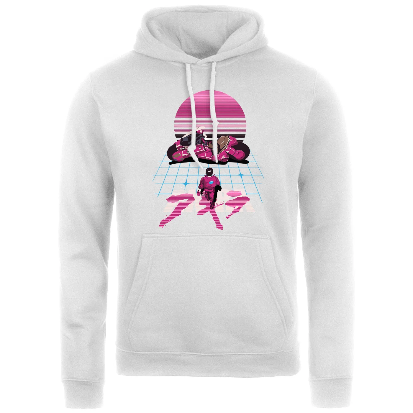 

2019 Autumn Winter Akira Synthwave Japanese Anime Men Hoodies Fleece Men's Sweatshirt Hoodie Harajuku Style Fashion Sportswear