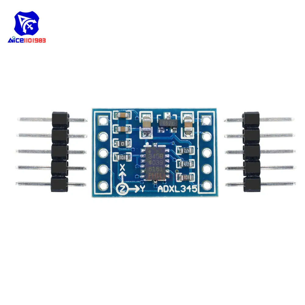 Трехосевой цифровой модуль diymore ADXL345 AVR ARM микроконтроллер для Arduino 3 в 5 В плата