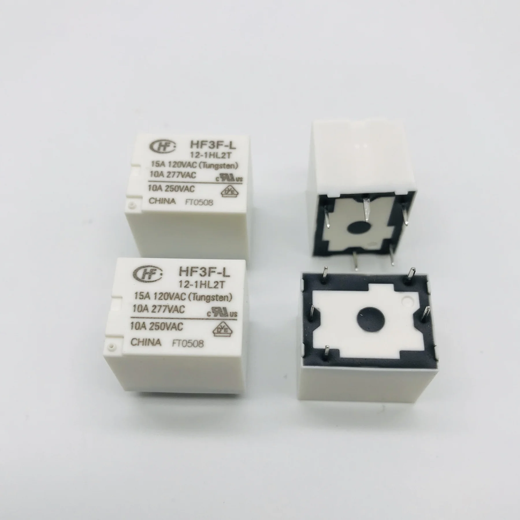 10 шт./лот 100% оригинальное новое реле HF3F-L-5-1HL2T HF3F-L-12-1HL2T HF3F L 5 1HL2T HF3F-L-24-1HL2T 12-1HL2T 5PIN 15A |