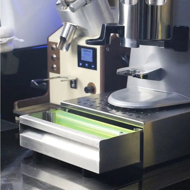 2021Coffee-Grind-Knock-Box-Espresso-Dump-Bin-Stainless-Steel-Box-Drawer-Box-Powder-Residue-Powder-Residue.jpg 2021Coffee Csiszolás Knock Doboz Eszpresszó Dump Tartály Rozsdamentes Acél Doboz Fiók Doboz Pormaradvány Pormaradék Vödör Kereskedelmi Doboz - Image 2