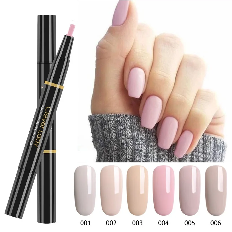 One Step Gel Polish Pen 3 in 1 Gel Varnish UV LED Gellak No Need Base Or Top Esmalte Permanente