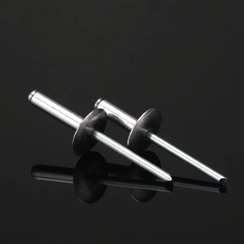 Large Cap Open End Aluminum Blind Rivets blind Rivet pull Cap  Rivets Blind Rivet with Flat Round Head  split Brivets GB