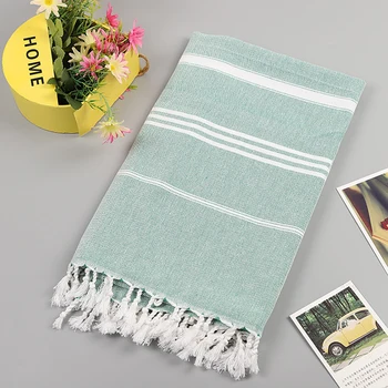 

Turkish Style Durable Wash Bath Tassel Design Gift Soft Multi Purpose Water Absorbent Women Stripe Cotton Blend Home Beach Towel