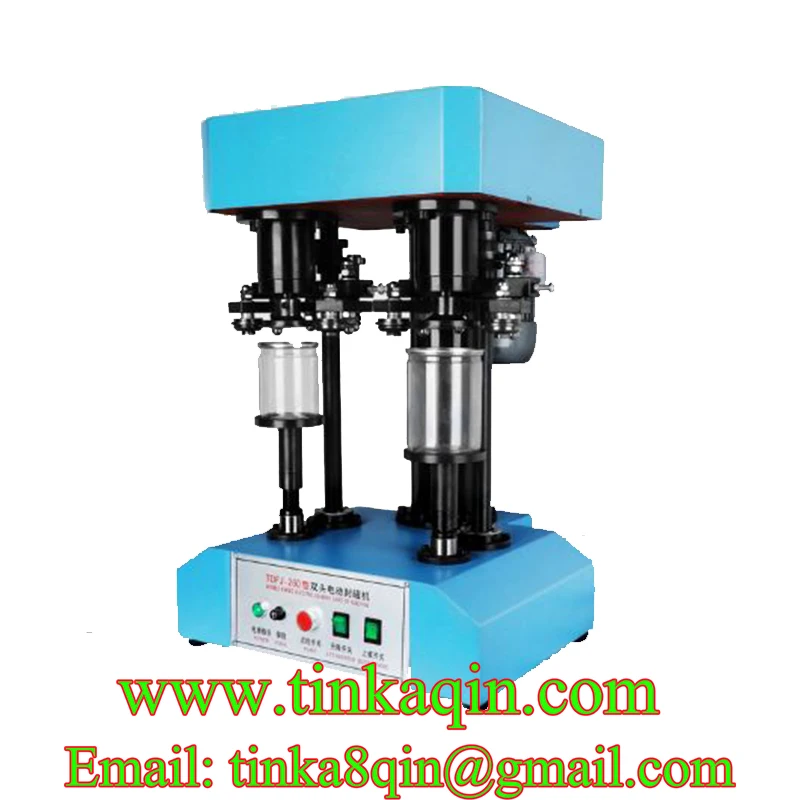 TDFJ-260 электрическая машина для запечатывания с двойной головкой, укупорочная машина, машина для запечатывания домашних животных, машина