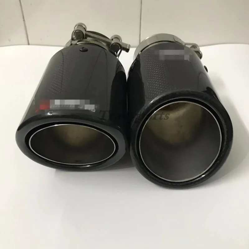 1 шт. Akrapovic гладкая ткань Глянцевая углеродная выхлопная система глушитель