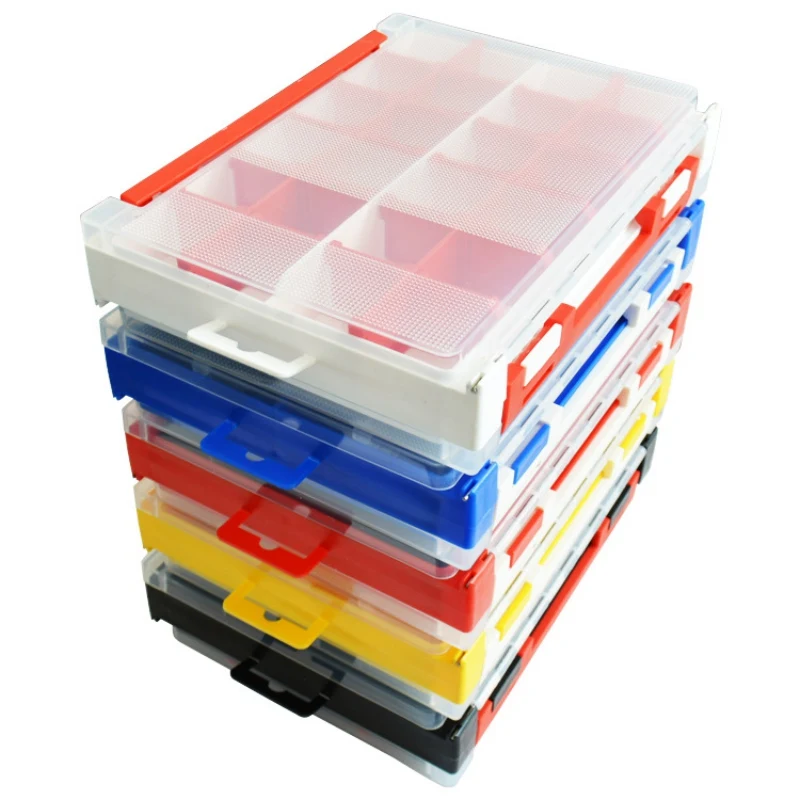 

Fishing Tackle Box Waterproof Double Boxes Carp Fly Fishing Accessories Multi-compartments Side Bait Lure Hooks Storage