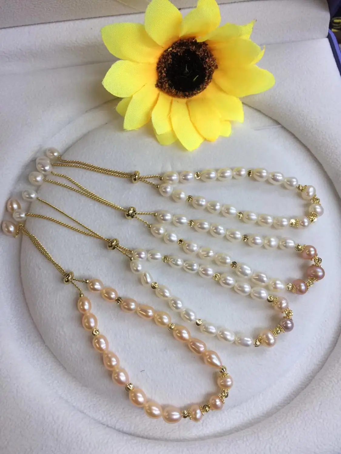 Регулируемая длина Новое поступление браслет из натурального пресноводного жемчуга классический браслет модные украшения, 10 шт./лот