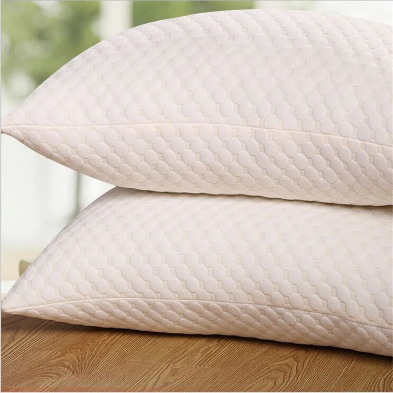 

1pc special design Water Cube 100% cotton soft pillow polyester filling pillow care health Soft pillow 1kgs bed Pillow for neck