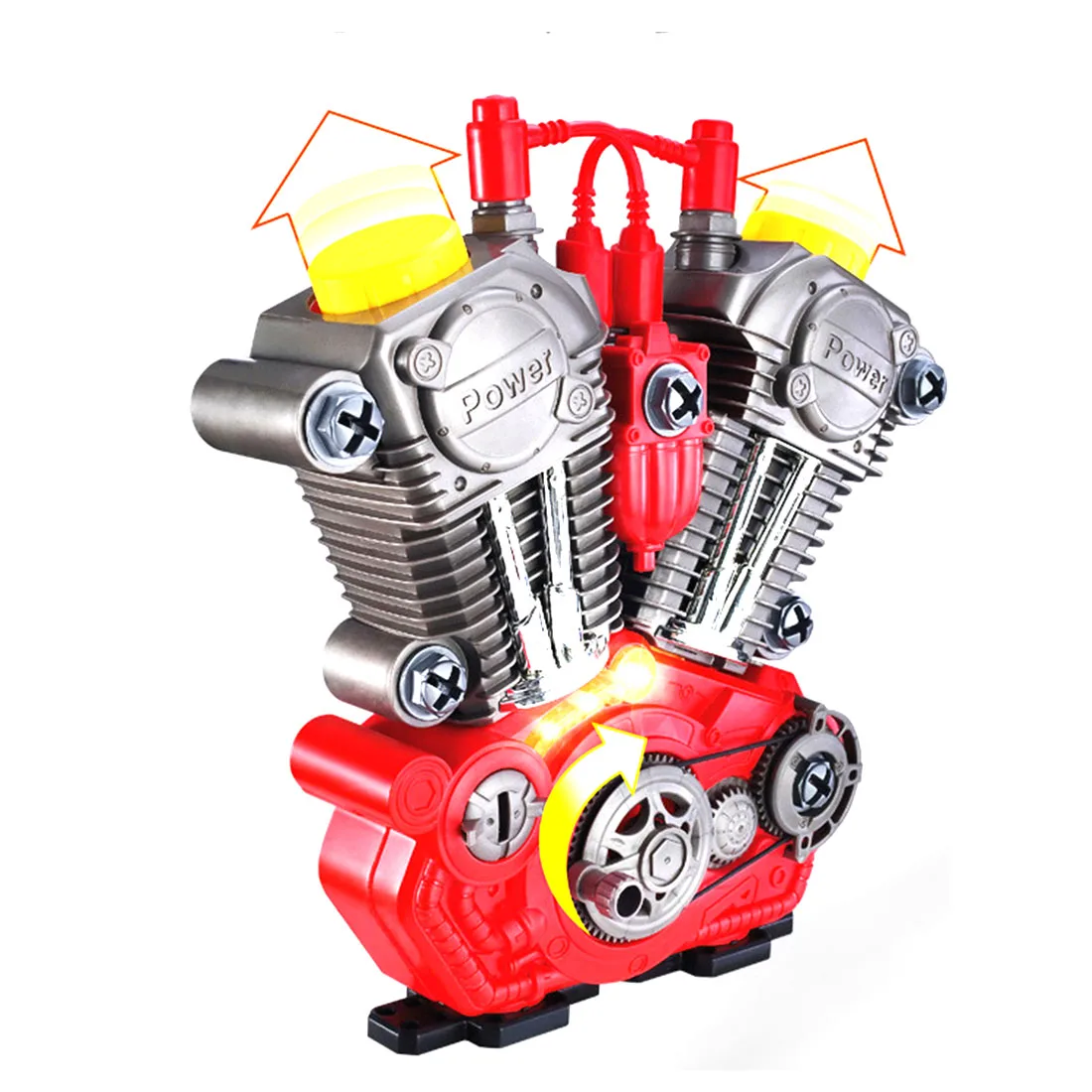 

DIY Assembly Simulation Motorcycle Engine Educational Science Toy with Light Sound Gift For Children