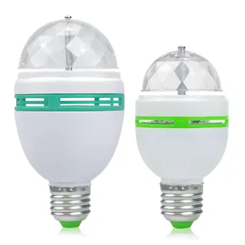 

110V 220V E27 3W 6W RGB LED Bulb Stage Light / Portable Mini Sound Control Stage Lamp for Home Party Disco Decoration lighting