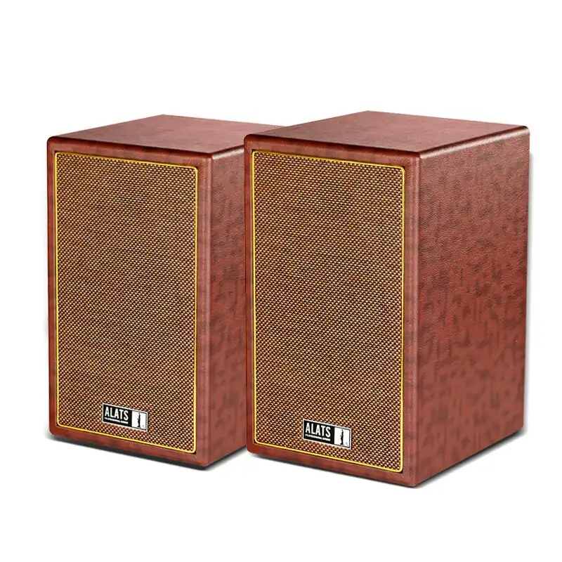 Professional Wifi Speaker Bluetooth Hifi Subwoofer Retro Bookshelf