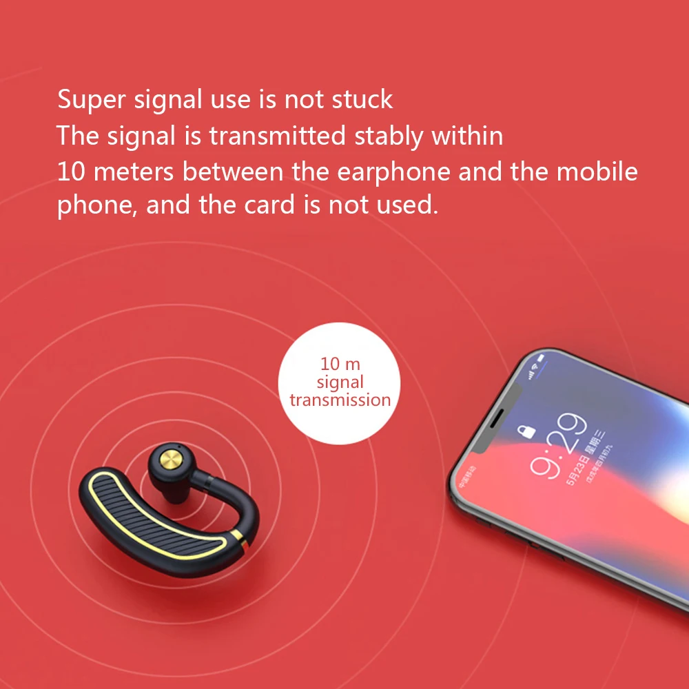 Business Bluetooth Earphone With Mic Answerable Phone Twins Wireless Headset for phone iphone xiaomi