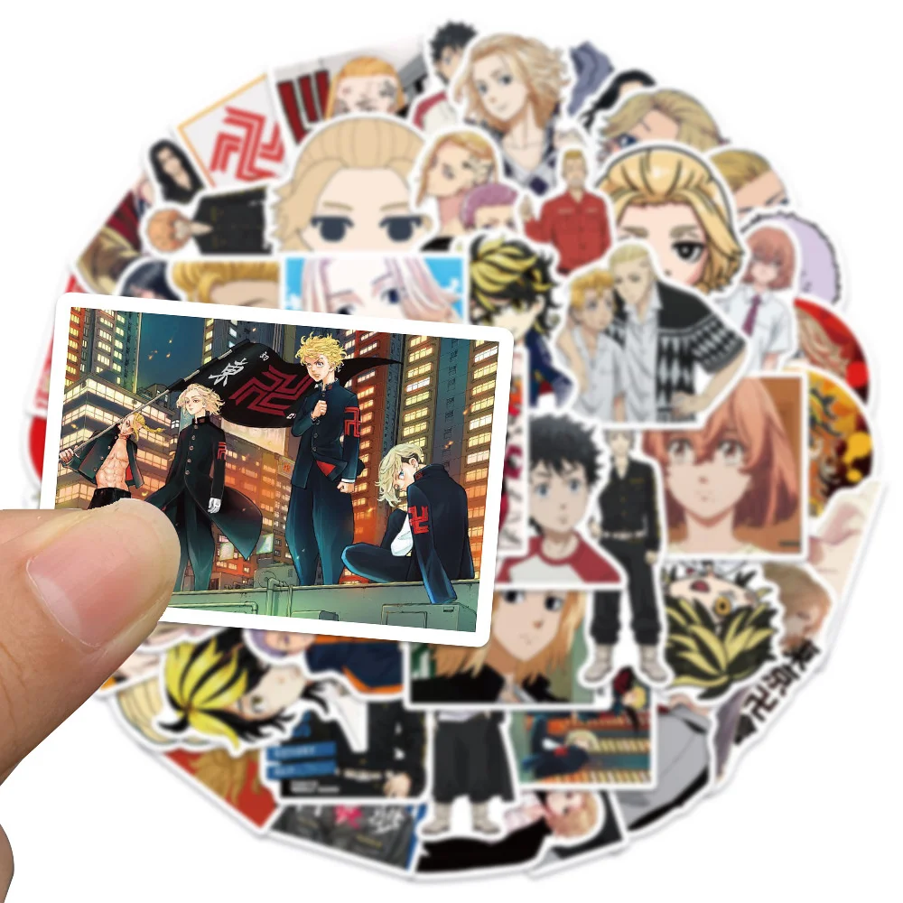 10/30/50PCS Anime Tokyo Avengers Sticker Laptop Skateboard Mobile Phone Graffiti PVC Gift Toy Waterproof Sticker Wholesale