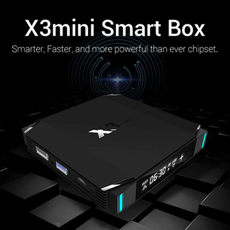 X3 Mini ТВ приставка S905X3 Android 9 0 Hd 1080P сетевая 4 + 32G поддержка Wifi 2 4G/5G / 4K (штепсельная