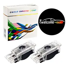 2 шт. светодиодный светильник для двери автомобиля, светильник для AMG Mercedes W203 W209 W240 R171 R199 SLK CLK SLR, светильник для проектора с логотипом, автомобильный стиль