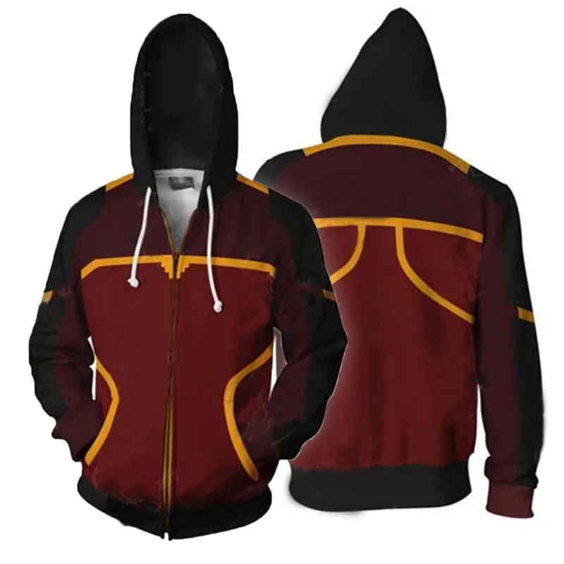 Avatar The Last Airbender Cosplay Hoodies Aang Sweatshirts Katara Sokka Hooded Zipper Jacket Anime Adult Outerwear0 (16)