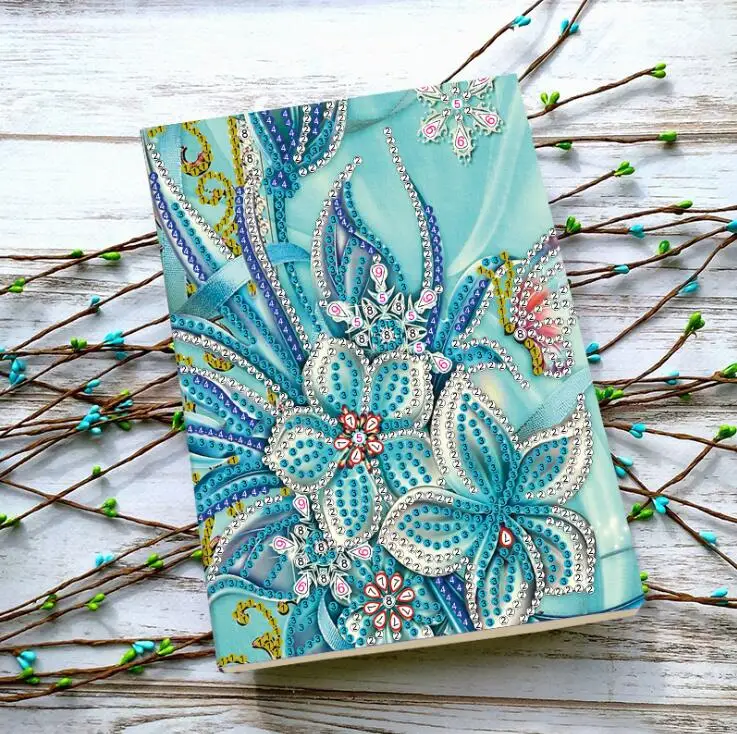 5D A5 блокнот DIY мультфильм животное в форме алмазов картина дневник вышивка Алмазная вышивка крестиком Рождественский подарок LK039