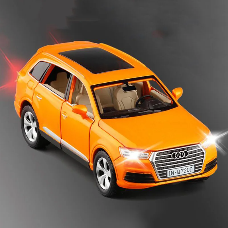1:32 Высокая симуляция город Q7 SUV модель автомобиля сплав литья под давлением металлические оттягивающиеся автомобили игрушка образовательная коллекция для детей подарки V088 - Цвет: no box