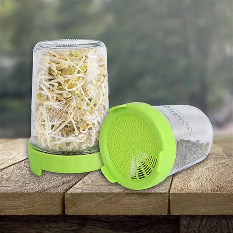 86MM Sprouting Lids Mesh Sprout Grow Lid Cover Kit Seed Growing