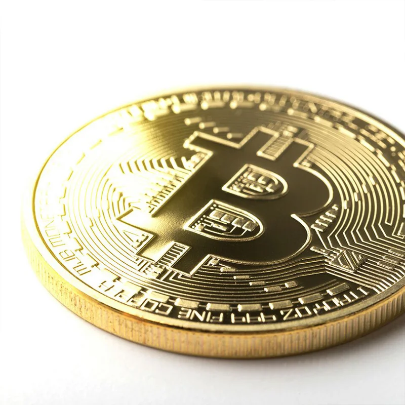 Американская золотая монета Биткоин Иностранная украшение для дома держатель