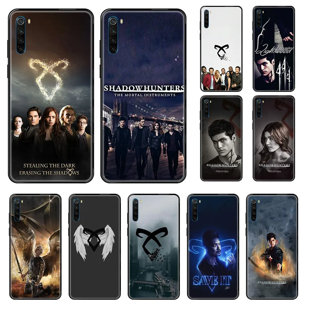 ТВ шоу Shadowhunter 3D мягкий чехол для мобильного телефона черный Xiaomi Redmi Note S2 4 5 6 7 8 A S X