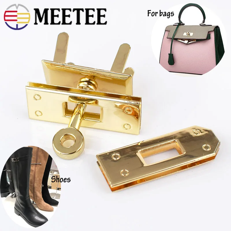 Meetee 1 комплект (3 шт.)/2 комплекта металлический замок для сумки с пряжками