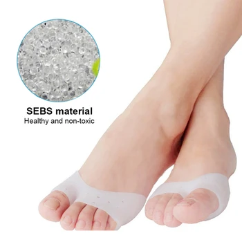 

1 Pair Soft Forefoot Pads Silicone Gel Pointe Toe Finger Cover Pain Protector High Heels Gel Pads for Feet Ballet Foot Care