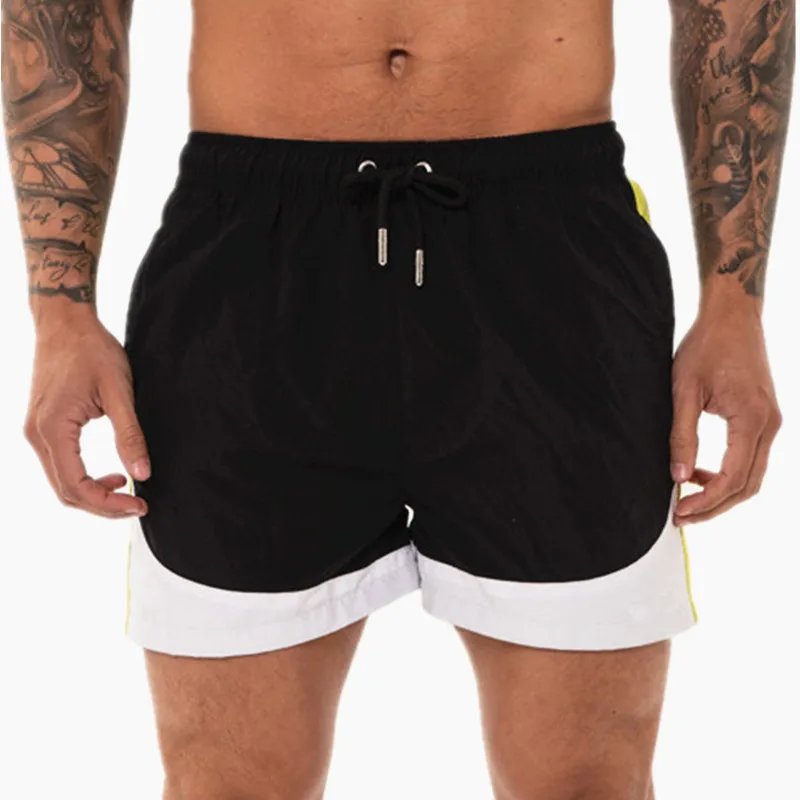 Мужские спортивные шорты для фитнеса спортивные штаны легинсы для тренировок мужские летние новые быстросохнущие тонкие пляжные повседневные Лоскутные шорты 3xl
