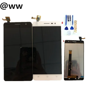 

PC/Lot High Quality 5.0'' For Hisense C20 LCD Display Screen+Touch Screen Digitizer Assembly Black White Color With Tape