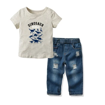

Baby Boy Clothes Casual T-Shirt+Jeans 2pc Baby Clothing Set Summer Autumn Child Kids Costume For Boys 2019 Toddler Boys Clothes