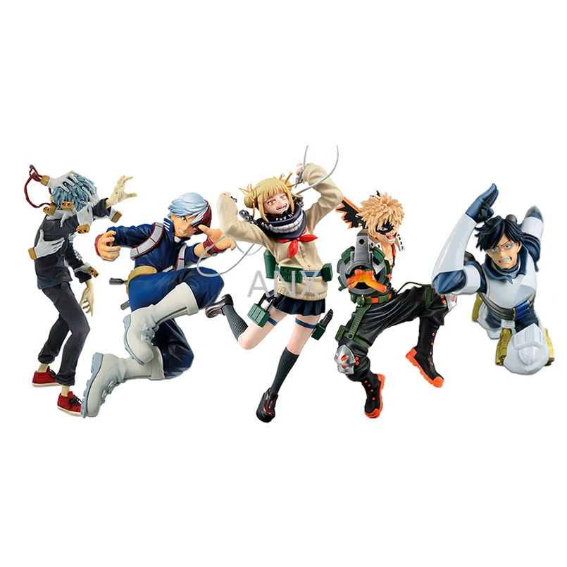 

18CM My Hero Academia Deku Shigarak Iida Himiko Bakugo Todorok Figure PVC Action Academy Anime Collection Model Gifts