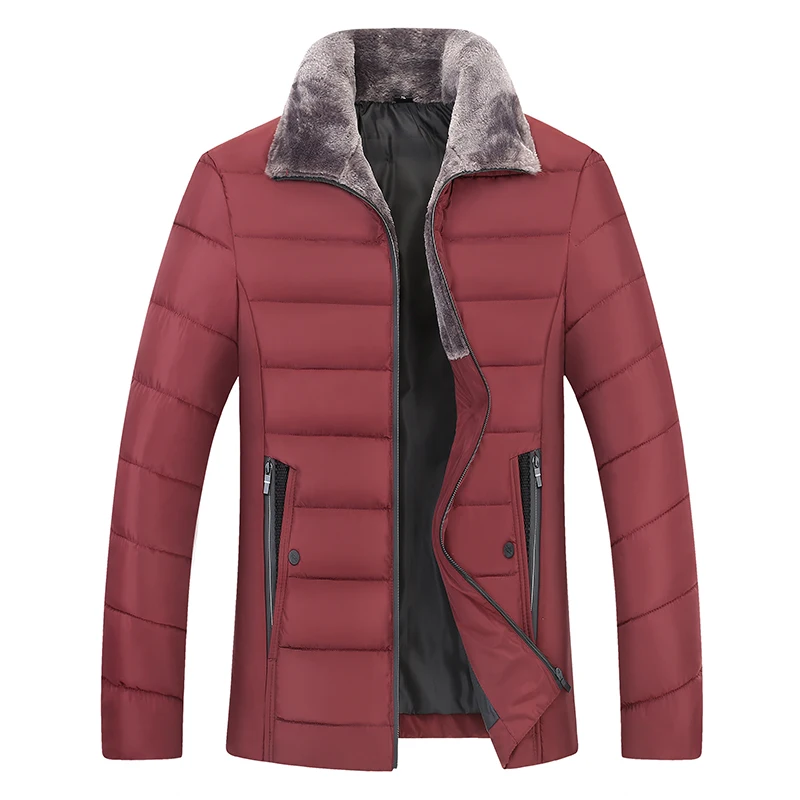 big Plus Size 8xl 7xl Winter Jacket Men Thick Warm Down Jacket Mens Autumn Outerwear Zippers Fleece Parka Mens Fur Collar Coat