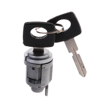 

Car Ignition Lock Core Door Lock Barrel + Key Assembly for Mercedes Benz
