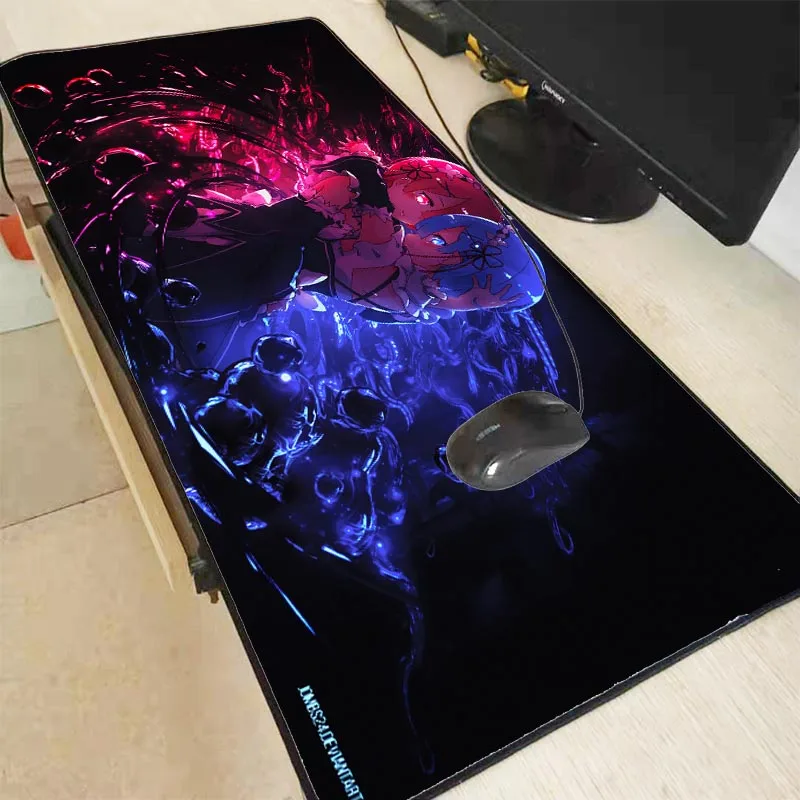 

XGZ Re Zero Anime Girl Mouse Pad Gaming Large Pad Gamer Computer Mat Office Desk Keyboard Mause for Game Desk Mat