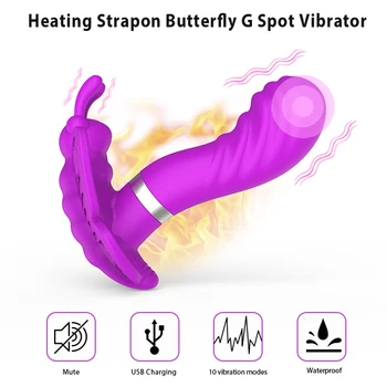 10 Speeds Butterfly Vibrators for Women Rotation Dildo Sex Toys For Woman,G Spot Clitoris Stimulation Sex Product for Adult 1