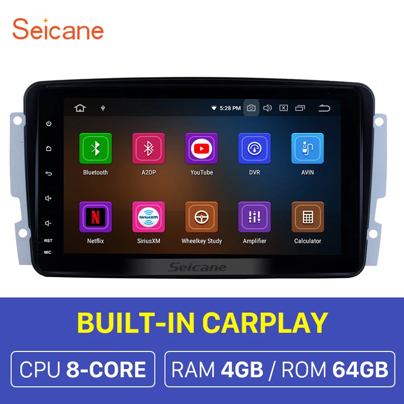 Seicane Android 10 0 для Benz Vaneo 2002-2005/Vinao W639(2001 и 2004 года)/vito w638 2006-Автомобильный GPS-навигатор