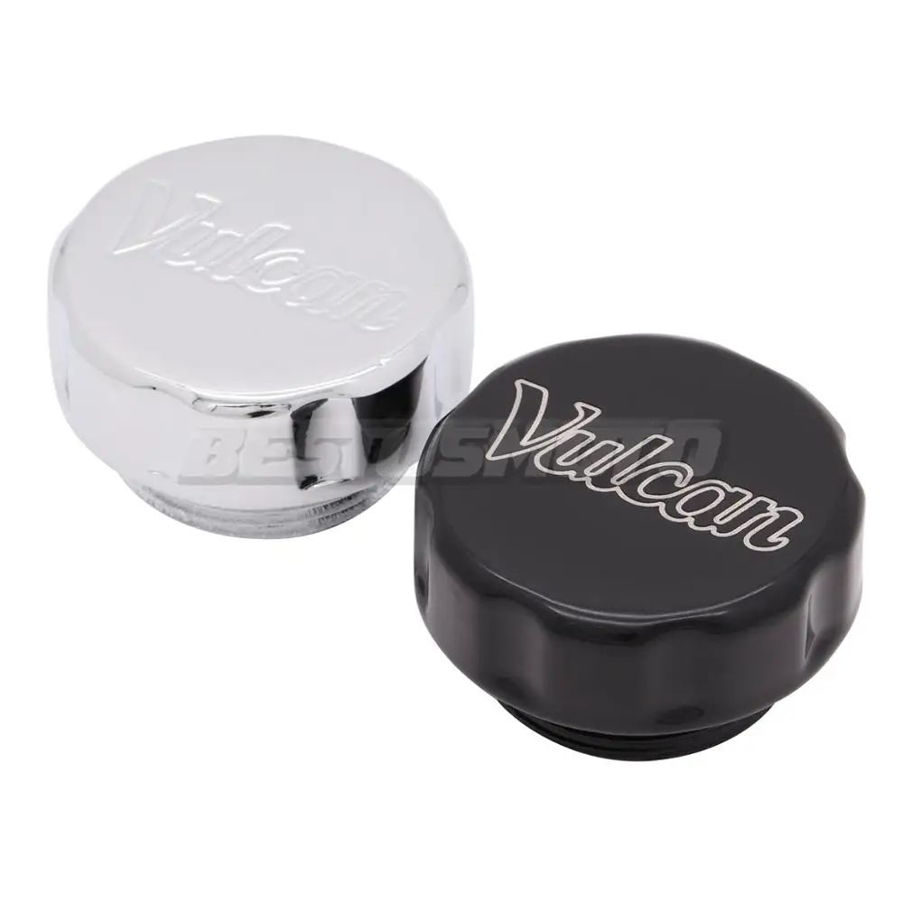 

Aluminum Chrome/Black Motorcycle Front Oil Fluid Reservoir Cover Cap For Kawasaki Vulcan VN 500 750 800 900 1500 1600 1700 2000