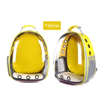 

New Clear Pet Backpack Carrying Bag Outdoor Travel Portable Breathable Space Capsule Cat Puppy Backpack Pet Cats Backpack Carrie