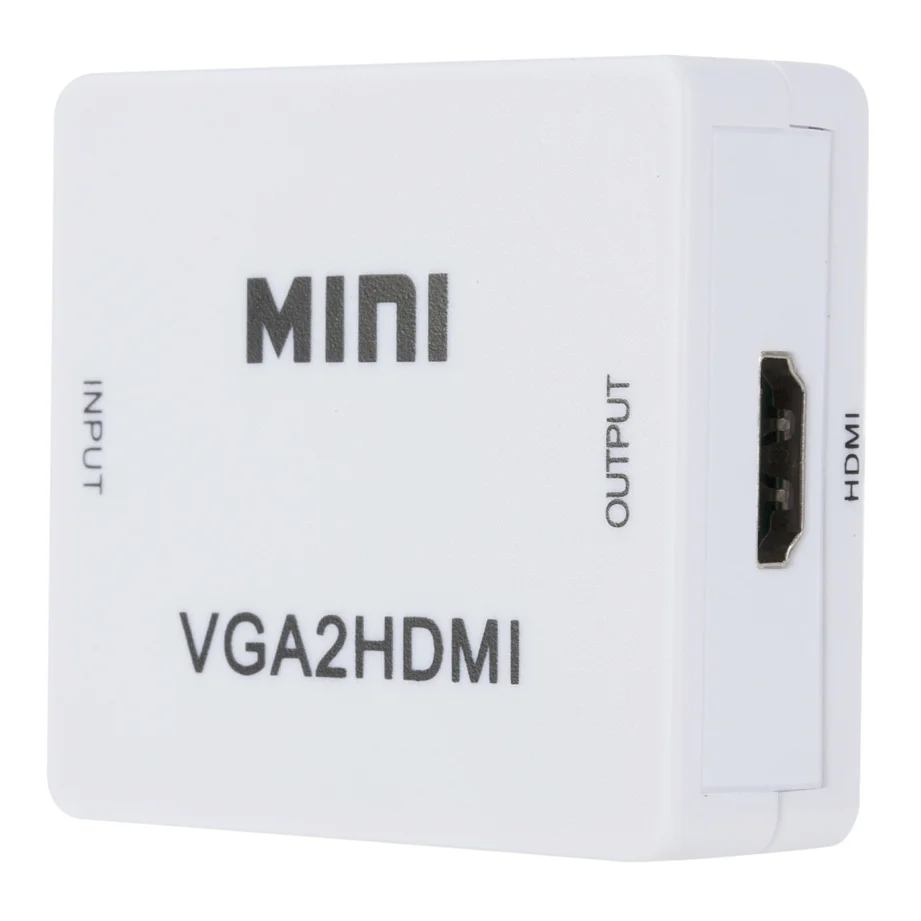 Vga To Hdmi Converter Portable Mini VGA to HDMI-compatible Converter VGA2HDMI Video Box Audio Adapter 1080P For Notebook PC HDTV Projector TV