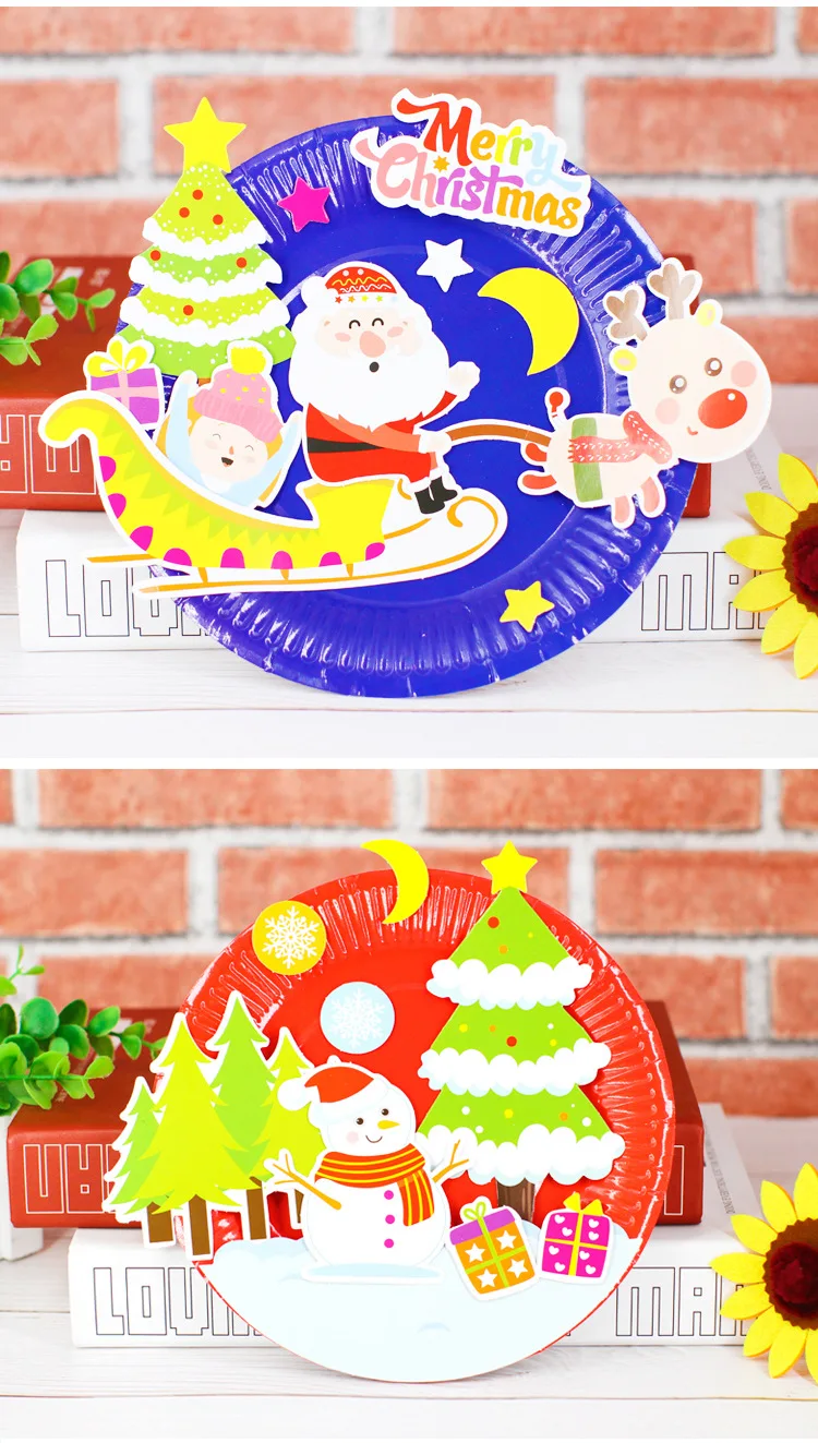 Детский сад много декоративных поделок diy игрушки головоломка бумажный лоток ремесла детские развивающие игрушки для детей Девочка/Мальчик Рождественский подарок 906