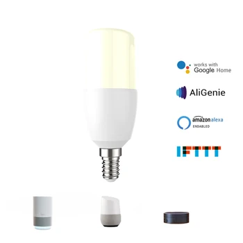 

7W Smart Light Bulbs RGB+CW Smart Bulb Wireless WiFi Voice Control LED Bulb RGB Energy Saving Dimming Multicolor Light Bulbs E14